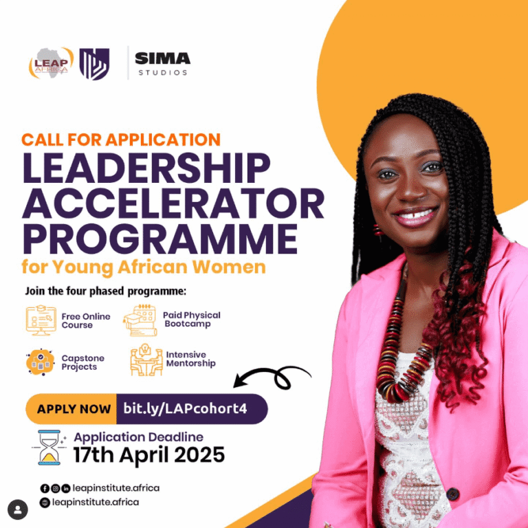Leadership Accelerator Programme for Young African Women – Cohort 4 🌍